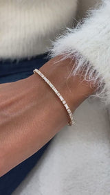 Diamond Tennis Bracelet 4.3 ct Yellow Gold