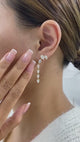 Diamond Drop Earrings 5.7 ct Yellow Gold
