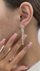 Diamond Dangle Earrings 4.7 ct Yellow Gold