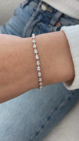 Diamond Tennis Bracelet 3.30 ct White Gold
