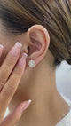 Diamond Stud Earrings 2.2 ct Yellow Gold